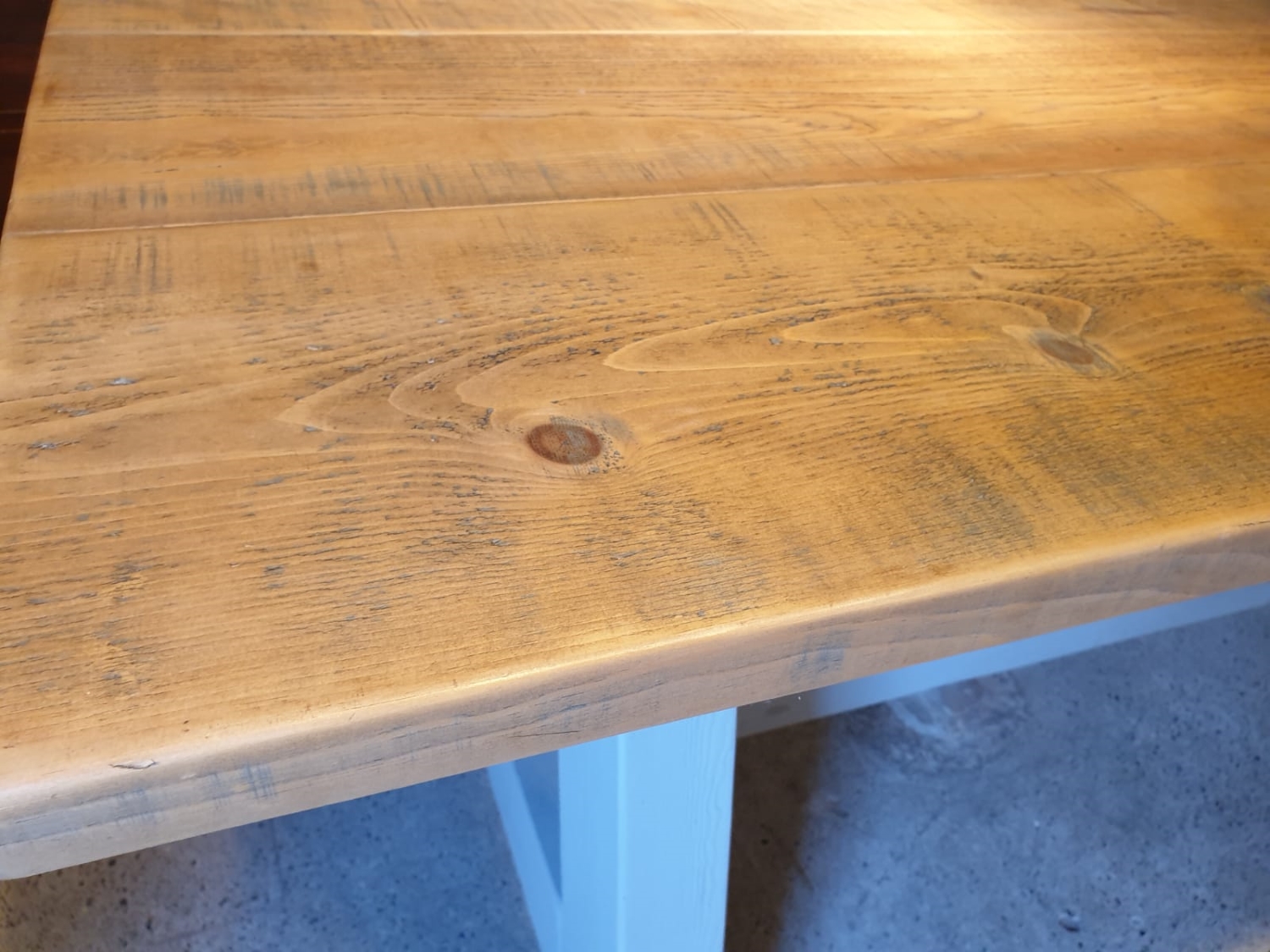 Rustic Pine A-Frame Dining Table